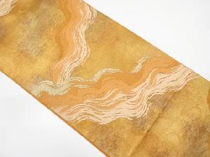 霞模様織り出し袋帯